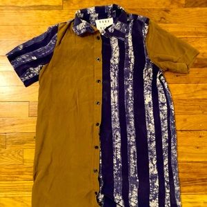 Osei Duro color block shirt - silk